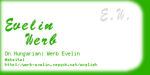 evelin werb business card